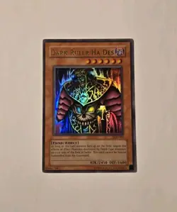 Yugioh Dark Ruler Ha Des LOD-001 Ultra Rare LP - Image 1