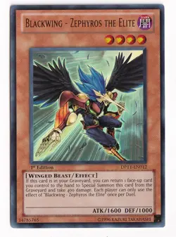 Yugioh Blackwing - Zephyros The Elite DP11-EN012 Ultra Rare 1st Edition NM - Image 1