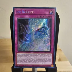 Yugioh RA01-EN071 Ice Barrier Secret Rare 1st Edition NM - Image 1