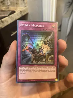 Yugioh Evenly Matched RA01-EN074 Super Rare 1st Edition NM - Image 1