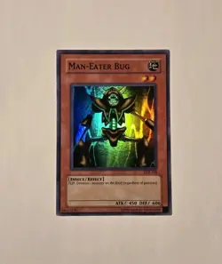 Yugioh Man-Eater Bug LOB-108 Super Rare NM - Image 1