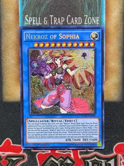 Yugioh Nekroz Of Sophia CROS-EN038 Secret Rare 1st Ed MP - Image 1