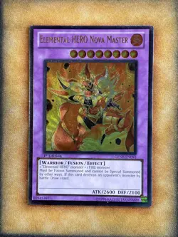 Yugioh Elemental HERO Nova Master GENF-EN093 Ultimate Rare 1st Ed VLP - Image 1