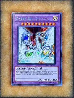 Yugioh Cyber End Dragon LCGX-EN181 Secret Rare NM - Image 1