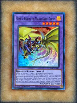 Yugioh Curse of Dragon, the Magical Knight Dragon DIFO-EN097 Super Rare 1st NM - Image 1