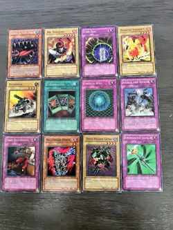 Vintage 1996 Yu-Gi-Oh Yugioh Cards CCG Played Lot Of 12 All Shown - Image 1