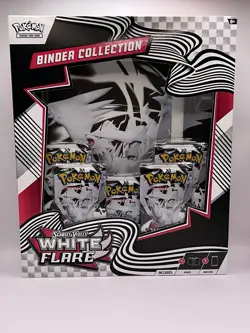 Pokemon TCG Scarlet and Violet White Flare Binder Collection - Image 1