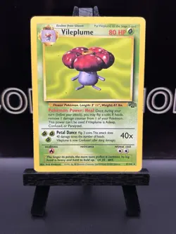 Vileplume 31/64 Jungle Unlimited - Non Holo Rare - WOTC -MP Pokemon Vintage - Image 2