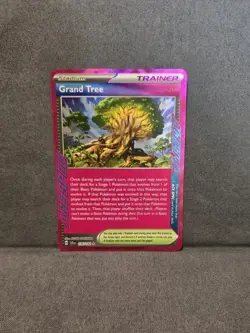 Grand Tree 136/142 Pokemon S&V Stellar Crown Holo Ace Spec Rare Card - Image 1
