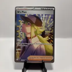 N's Plan SAR 170/ 086 SV11B Black Bolt English Pokemon TCG 2025 NM Condition - Image 1