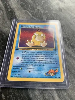 Misty's Psyduck 90/132 Pokemon Gym Challenge 1st Edition Trading Card 2000 - Image 3