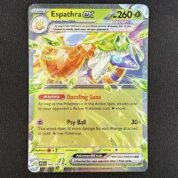 Pokemon TCG Espathra ex 006/091 Paldean Fates Double Rare Holo Card - Image 1