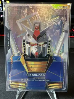 Gundam Card Game GUNDAM RX-78 2 R 002 C++ Resource Card ENGLISH NEWTYPE RISING - Image 1