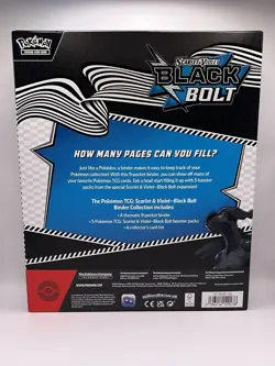 Pokemon TCG Scarlet and Violet Black Bolt Binder Collection - Image 2