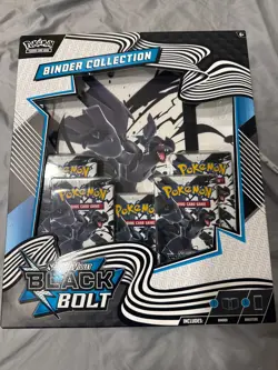 Pokemon TCG Scarlet And Violet Black Bolt Binder Collection - Image 1