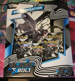 Pokemon TCG Scarlet And Violet Black Bolt Binder Collection - Image 1