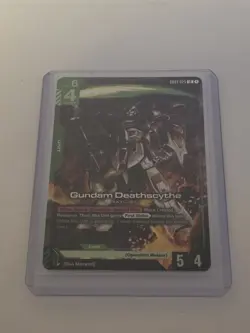 Gundam Card Game Gundam Deathscythe LR (GD01-025) - Newtype Rising - In Hand - Image 2