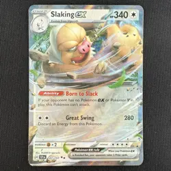 Pokemon TCG Slaking ex 147/191 SV08: Surging Sparks Double Rare Holo Card - Image 1