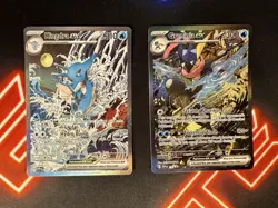 Kingdra ex 131 and Greninja ex 132 Pokemon Scarlet & Violet Promo Set English - Image 1