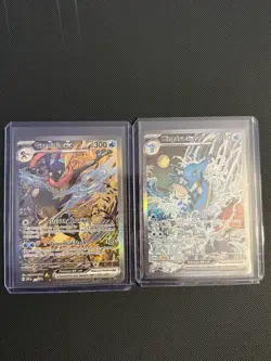 Kingdra ex 131 and Greninja ex 132 Pokemon Scarlet & Violet Promo Set English - Image 1
