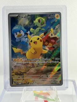 Pikachu 027 (SVP) Near Mint Holofoil Promo Rare Pokemon Card TCG B-10 - Image 1