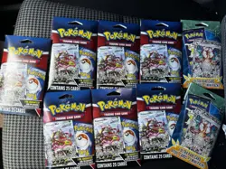 Lot Pokemon TCG Mystery Pack + Mini Pack 3 Packs 1 Ultra Rare 4 Foil Cards 728192554735 - Image 1