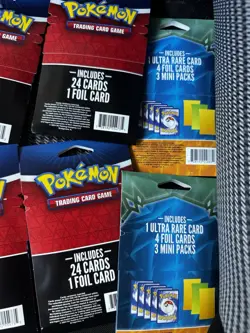 Lot Pokemon TCG Mystery Pack + Mini Pack 3 Packs 1 Ultra Rare 4 Foil Cards 728192554735 - Image 5