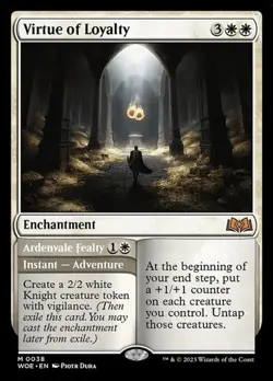 Virtue of Loyalty // Ardenvale Fealty WoE LP MTG - Image 1