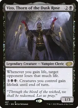 Vito, Thorn of the Dusk Rose Jumpstart 2022 LP MTG - Image 1