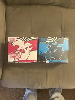 Pokemon Scarlet & Violet: White Flare and Black Bolt ETB Bundle; Sealed - Image 2