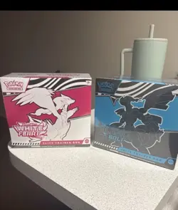 Pokemon Scarlet & Violet: White Flare and Black Bolt ETB Bundle; Sealed - Image 1