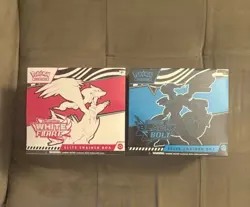 Pokemon Scarlet & Violet: White Flare and Black Bolt ETB Bundle; Sealed - Image 2