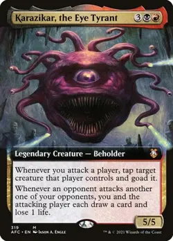 Karazikar, the Eye Tyrant - Extended Art AFC LP MTG - Image 1