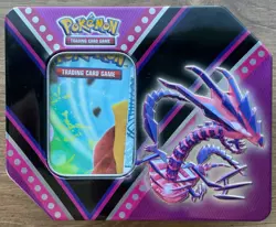 Pokemon Trading Game Tin- Mix Lot Cards 400+ , 100+ Sleeves, Manual, & Tin - Image 1