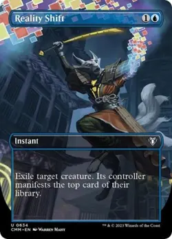Reality Shift (Borderless) - Near Mint MTG Commander Masters - Image 1