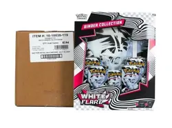 POKEMON SCARLET & VIOLET: WHITE FLARE BINDER COLLECTION 6-BOX CASE - Image 1