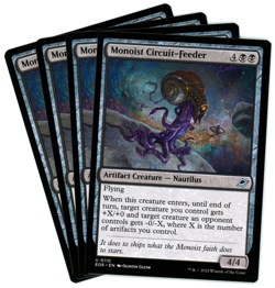 x4 Monoist Circuit-Feeder - 0110 - Edge of Eternities - MTG - NM Ships Now - Image 1