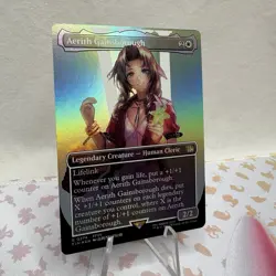 Aerith Gainsborough Borderless Foil MTG Final Fantasy 0374 FFVII FF7 NM - Image 3