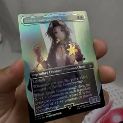 Aerith Gainsborough Borderless Foil MTG Final Fantasy 0374 FFVII FF7 NM - Image 5