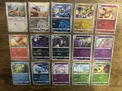 Pokemon Gem Pack Vol.2 CBB2C - Masterball Holo Eeveelution Set of 15 - Image 1