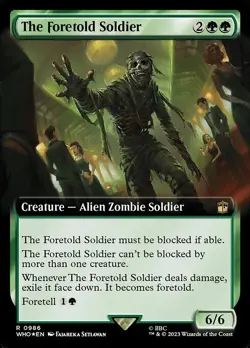 MTG THE FORETOLD SOLDIER 986 FOIL EXC - - WHO - MAGIC - Image 1