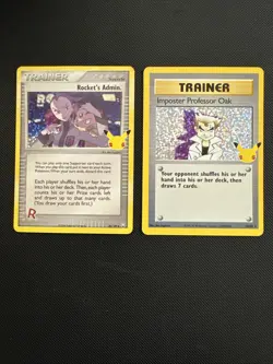 Rocket's Admin 86/109 Imposter Professor Oak 73/102 Celebrations Pokemon - Image 1