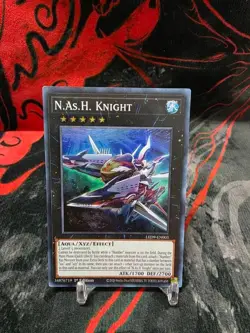 Yugioh N.As.H. Knight LED9-EN003 1st Edition Super Rare - Image 1