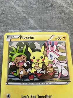 Pokemon Pikachu 2016 XY95 TCG Black Star Promo Holo - Image 2