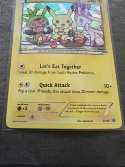Pokemon Pikachu 2016 XY95 TCG Black Star Promo Holo - Image 3