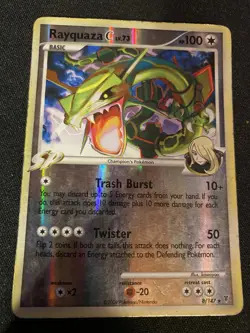 REVERSE HOLO RAYQUAZA 8/147 SUPREME VICTORS HP POKEMON - Image 2