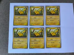 (6 Cards)Pikachu 025/165 SV: Scarlet & Violet 151 OG Pokemon Mint Sleeves on all - Image 1