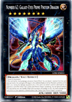 Number 62: Galaxy-Eyes Prime Photon Dragon - LDS2-EN053 - Common - Yugioh - Image 1