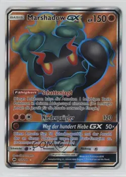 Full Art - Marshadow GX Pokemon Sun & Moon Burning Shadows #137 15fy - Image 1