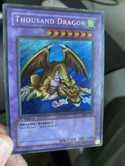 Thousand Dragon MRD-143 1st Ed Ultra Rare MP YuGiOh Metal Raiders - Image 2